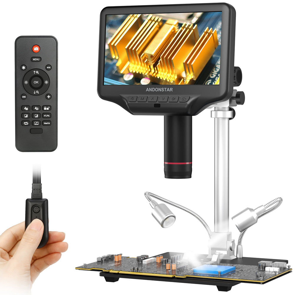 Digital Microscope With Screen 7 Inch - Microscopio Digital Andonstar AD407 PRO con