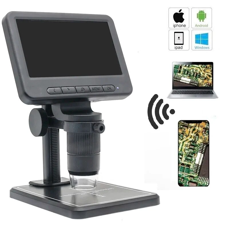 Usb Microscope 1000X Digital - Microscopio Digital MS2 1000X, iluminación LED,