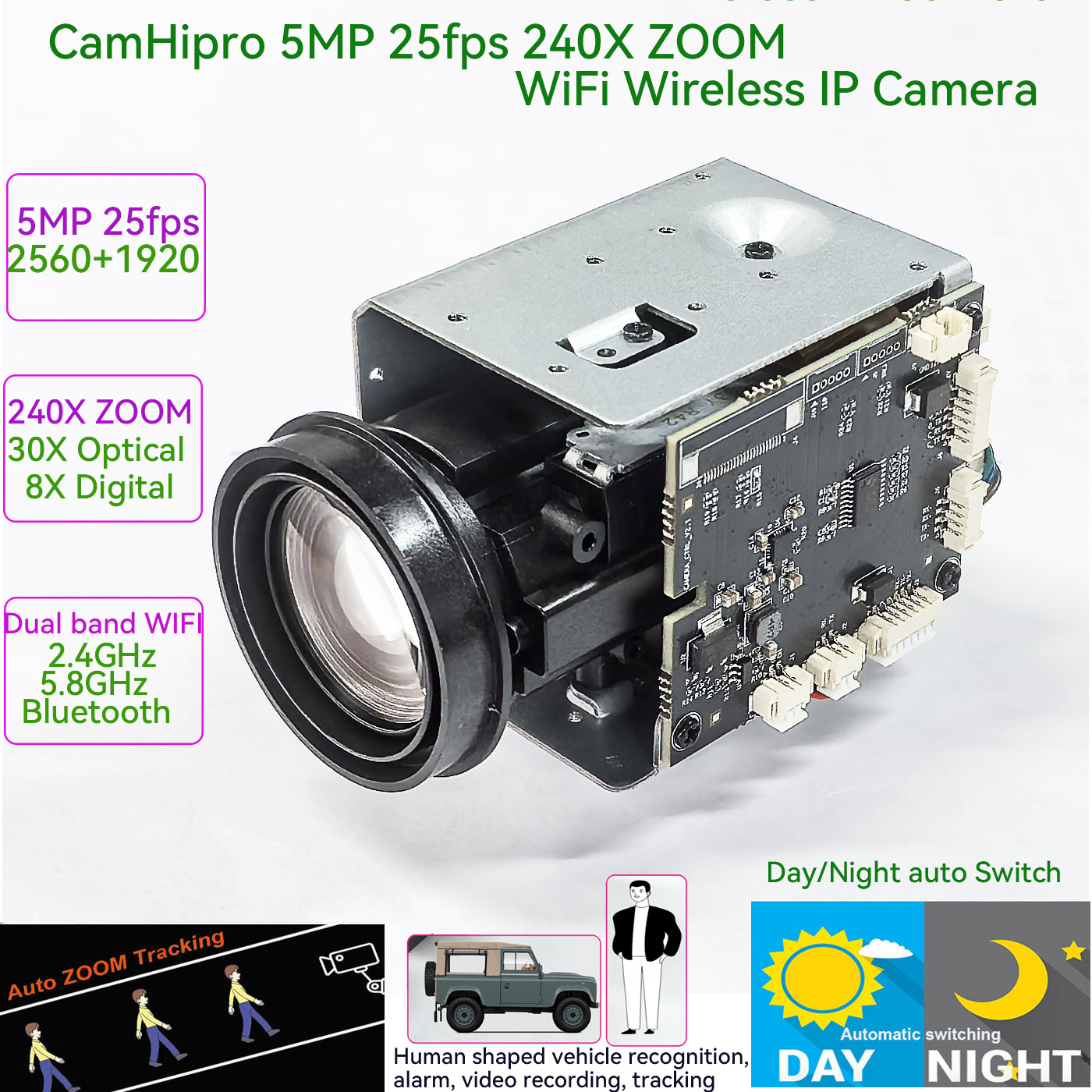Microscope Camera Sony Imx - Cámara IP Inalámbrica WiFi Camhi CamHipro