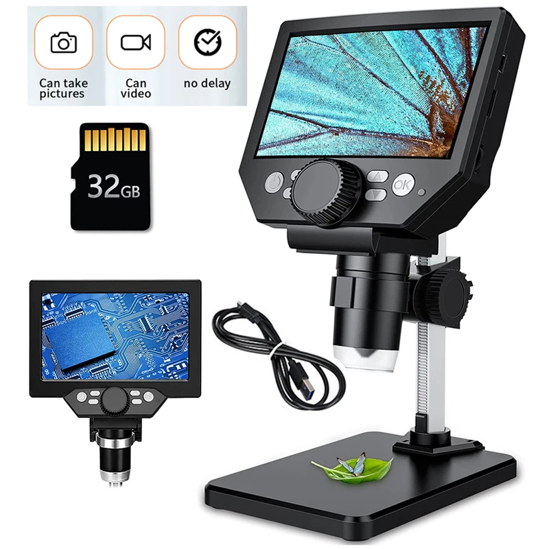 Usb Microscope 1000X Digital - Microscopio Digital LCD Estéreo Inalámbrico USB