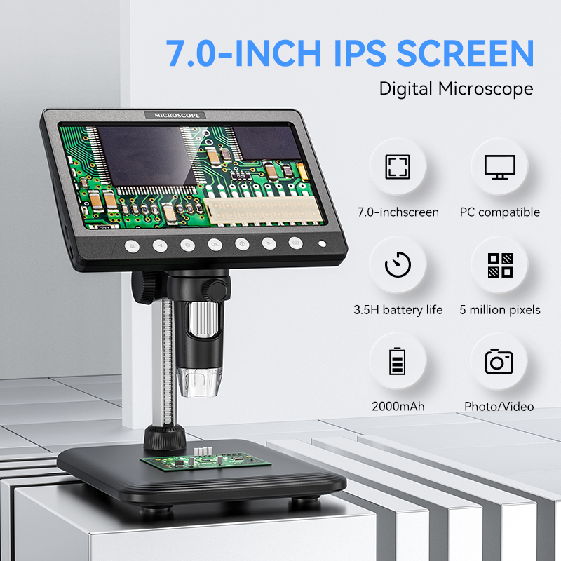Digital Microscope With Screen 7 Inch - Microscopio Digital de monedas IPS de
