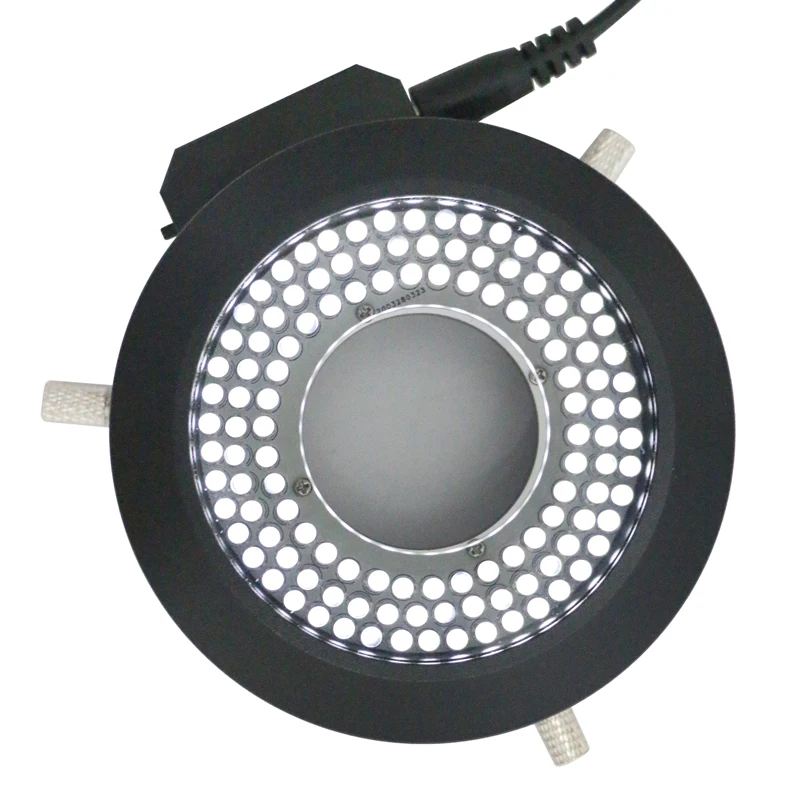 Polarizing Microscope Binocular - 120 Uds anillo LED ajustable lámpara