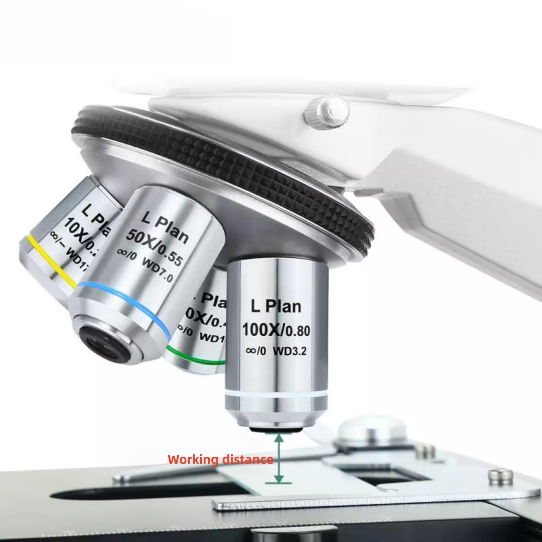 Inspection Microscope Long Working Distance - Objetivo de Microscopio Metalúrgico con Distancia