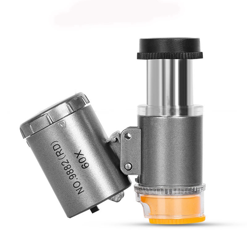 Gem Microscope Jeweler - B62B, microscopio de bolsillo 60X, lupa