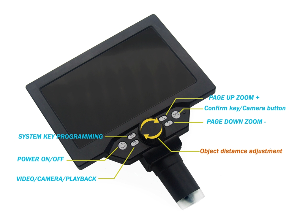 Microscopio Electrónico Digita - Digital Microscope With Screen 7 Inch reseña y precio