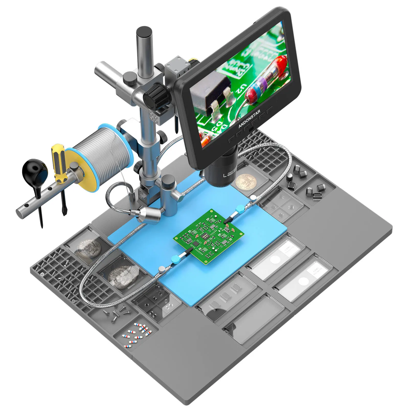 Andonstar AD246SM-Plus Microsc - Digital Microscope With Screen 7 Inch reseña y precio