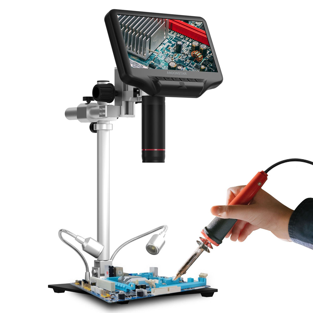Microscopio Digital Andonstar  - Digital Microscope With Screen 7 Inch reseña y precio