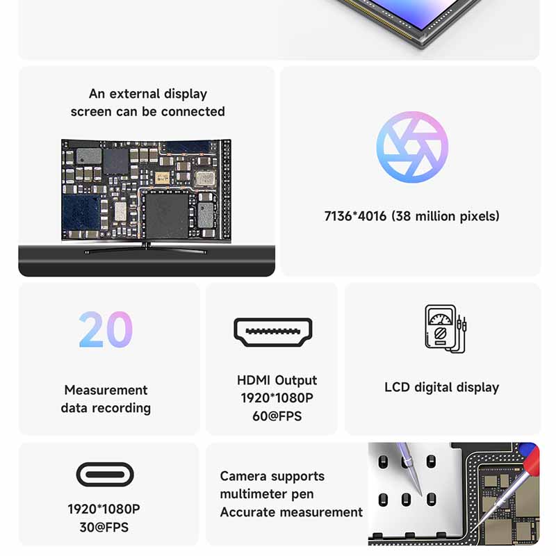 Multímetro de vídeo de microsc - Measuring Microscope Video 1080P reseña y precio