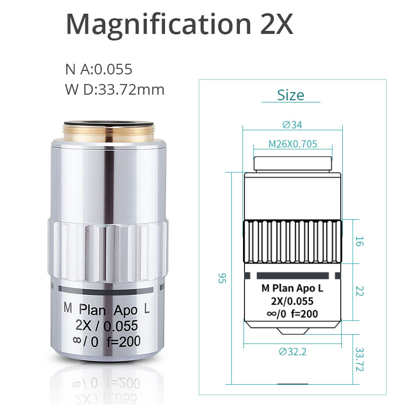 Objetivo de Microscopio Apocro - Inspection Microscope Long Working Distance reseña y precio