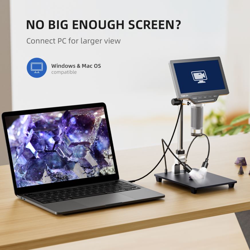 Microscopio Digital USB TOMLOV - Metallurgical Microscope Inverted reseña y precio