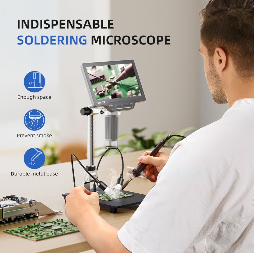 Microscopio Digital USB TOMLOV - Metallurgical Microscope Inverted reseña y precio