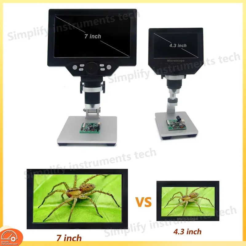 Microscopio Digital de 12MP co - Digital Microscope With Screen 7 Inch reseña y precio
