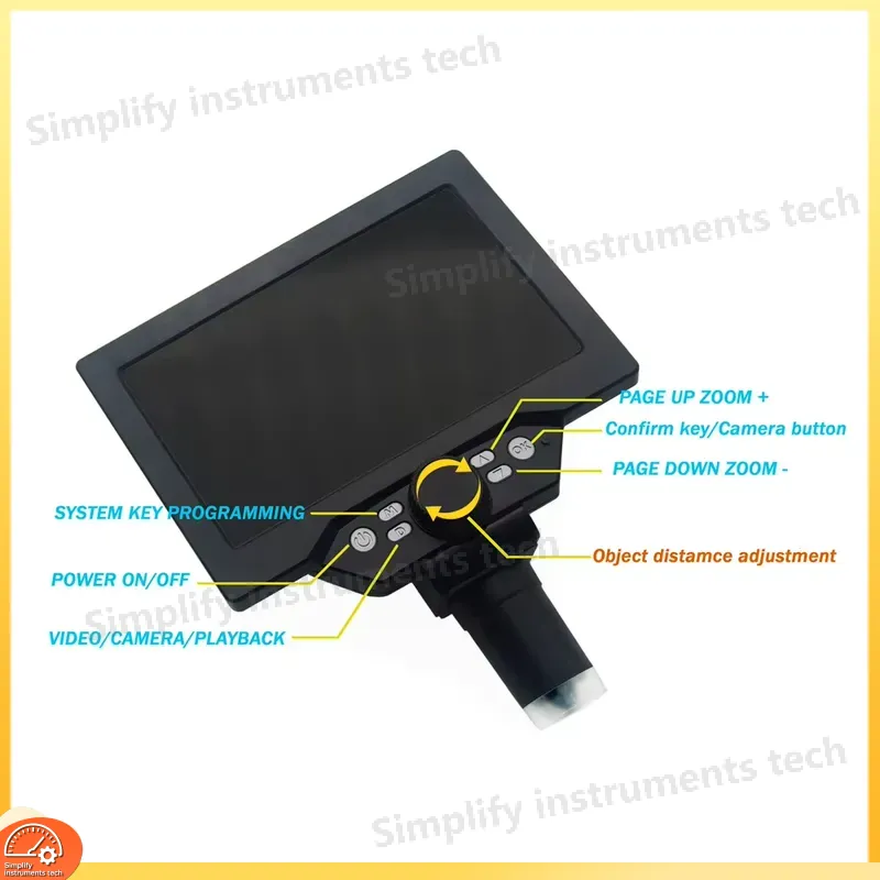Microscopio Digital de 12MP co - Digital Microscope With Screen 7 Inch reseña y precio