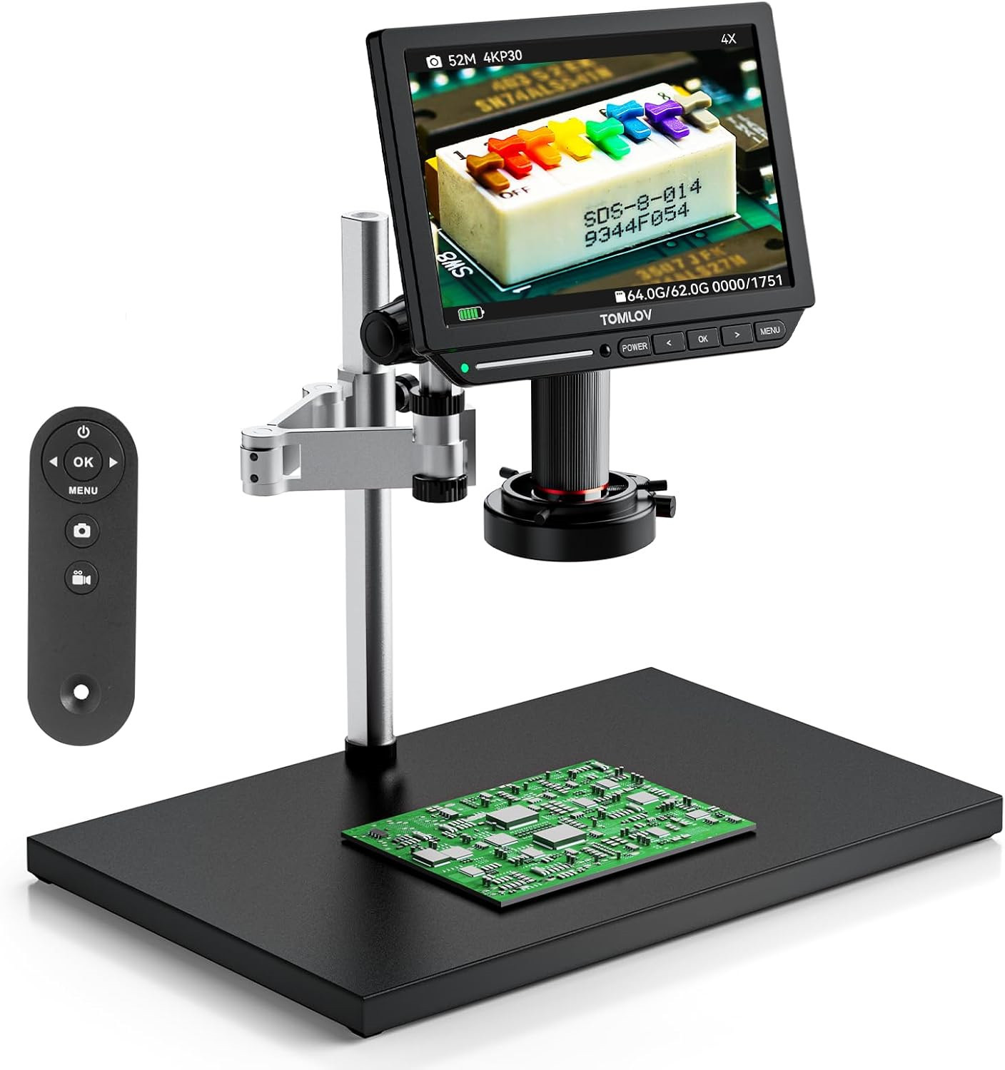 Microscopio Digital TOMLOV 4K  - Digital Microscope 4K Hdmi 2000X reseña y precio
