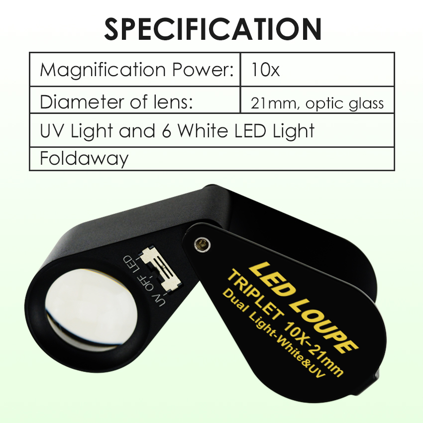 Lupa de Joyero con Aumento de  - Gem Microscope Jeweler reseña y precio