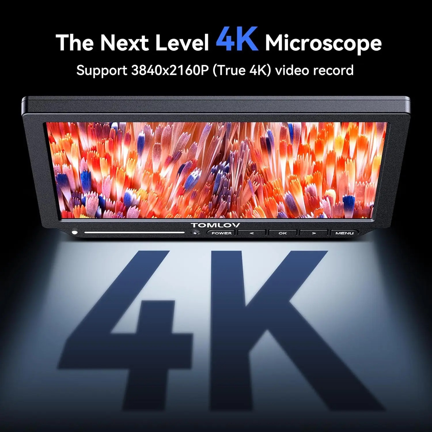 Microscopio digital TOMLOV de  - Digital Microscope 4K Hdmi 2000X reseña y precio