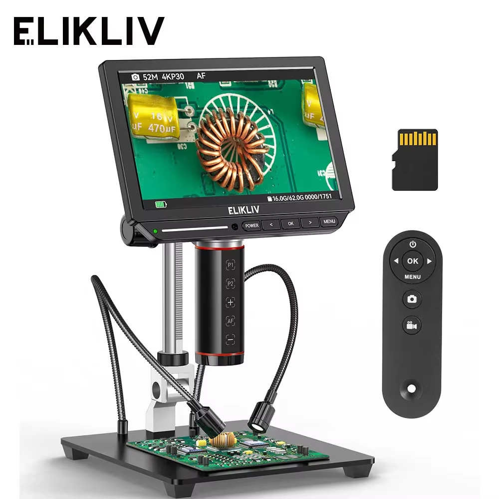 Microscopio digital 4K Elikliv - Digital Microscope 4K Hdmi 2000X reseña y precio