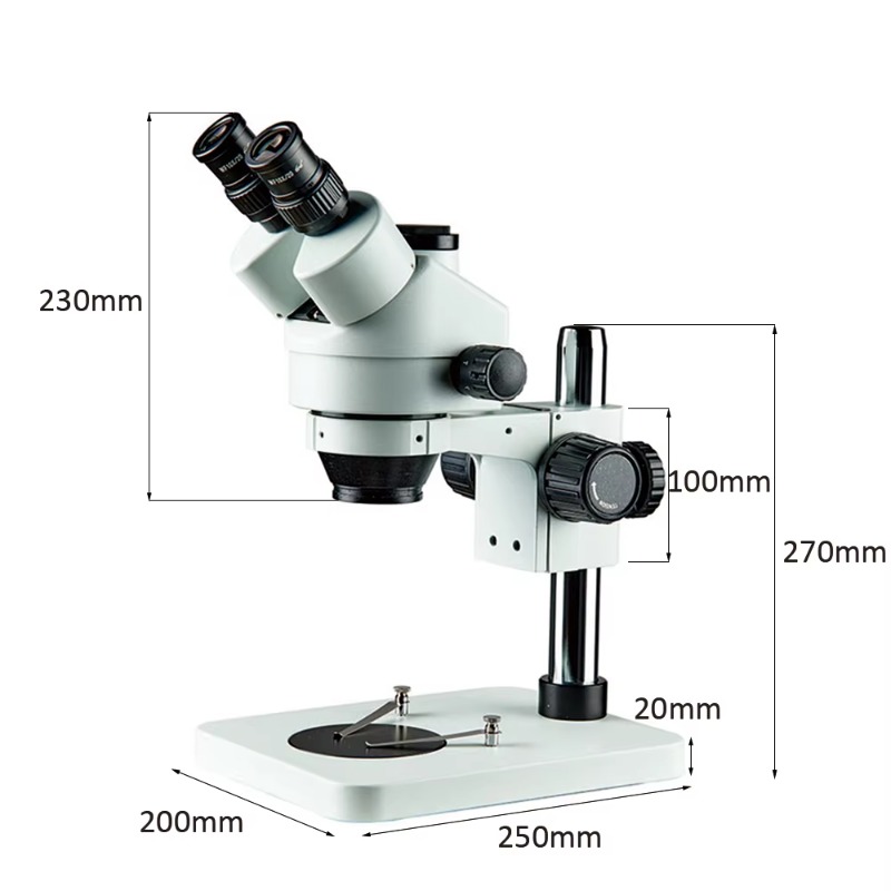 Microscopio Binocular Trinocul - Trinocular Stereo Microscope 7X-45X reseña y precio
