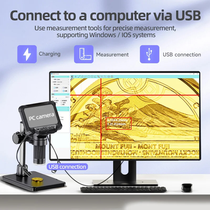 Microscopio Digital HD de 4.3  - Usb Microscope 1000X Digital reseña y precio