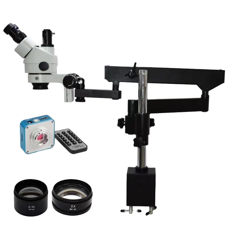 Microscopio estéreo trinocular - Microscope Boom Stand Articulating reseña y precio