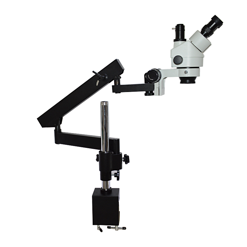 Microscopio estéreo trinocular - Microscope Boom Stand Articulating reseña y precio