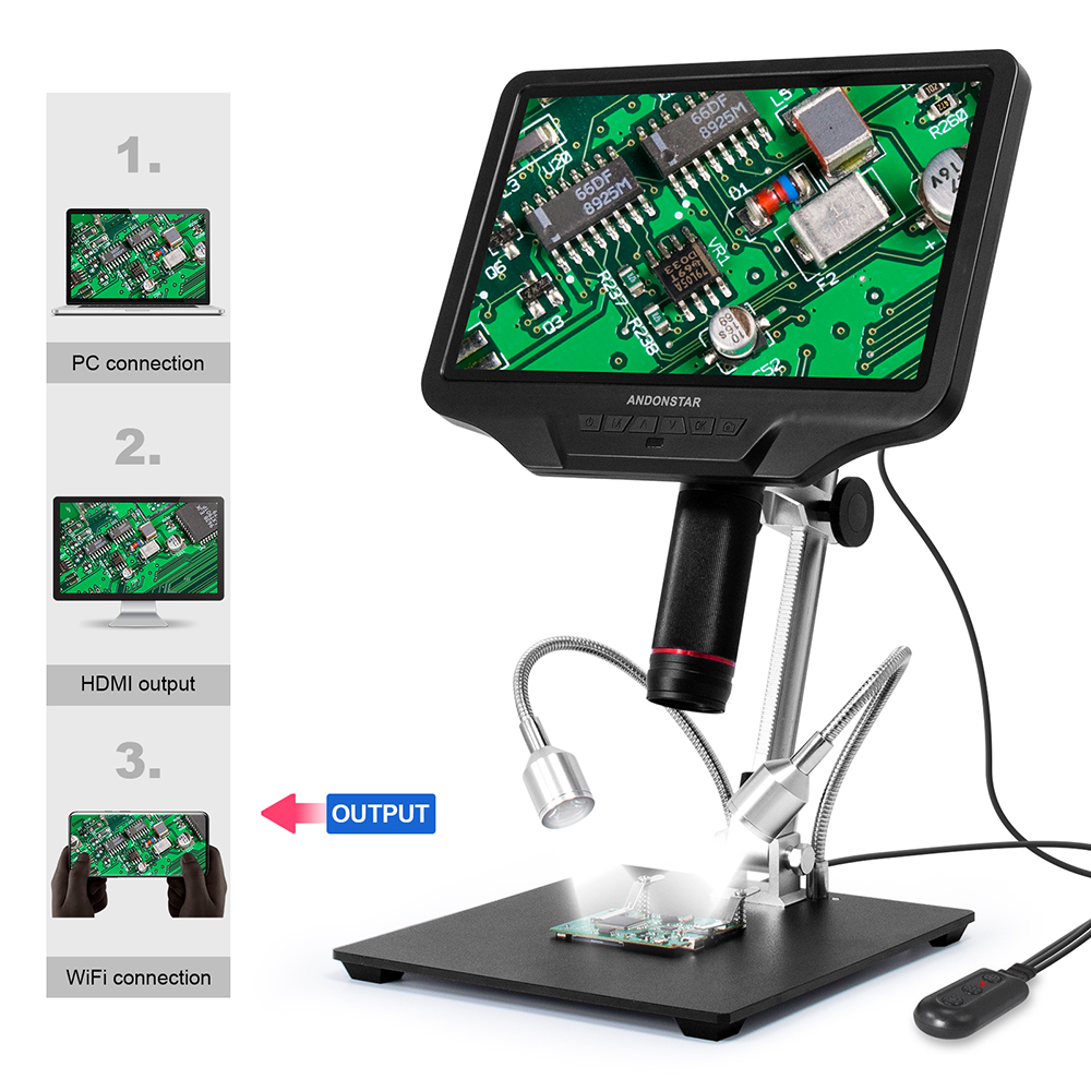 Andonstar AD409 HDMI microscop - Metallurgical Microscope Inverted reseña y precio