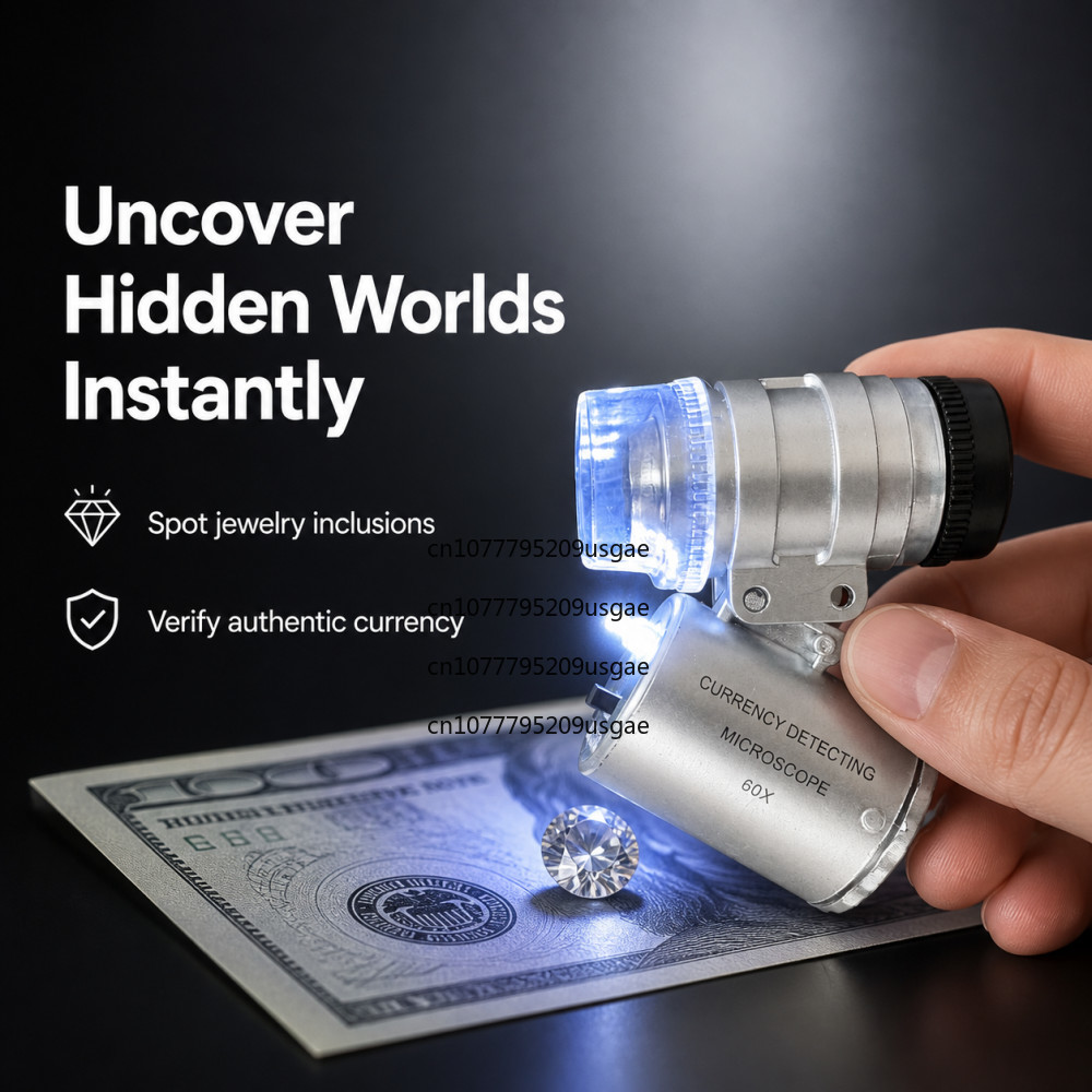 Lupa de joyero 60x con luz LED - Gem Microscope Jeweler reseña y precio