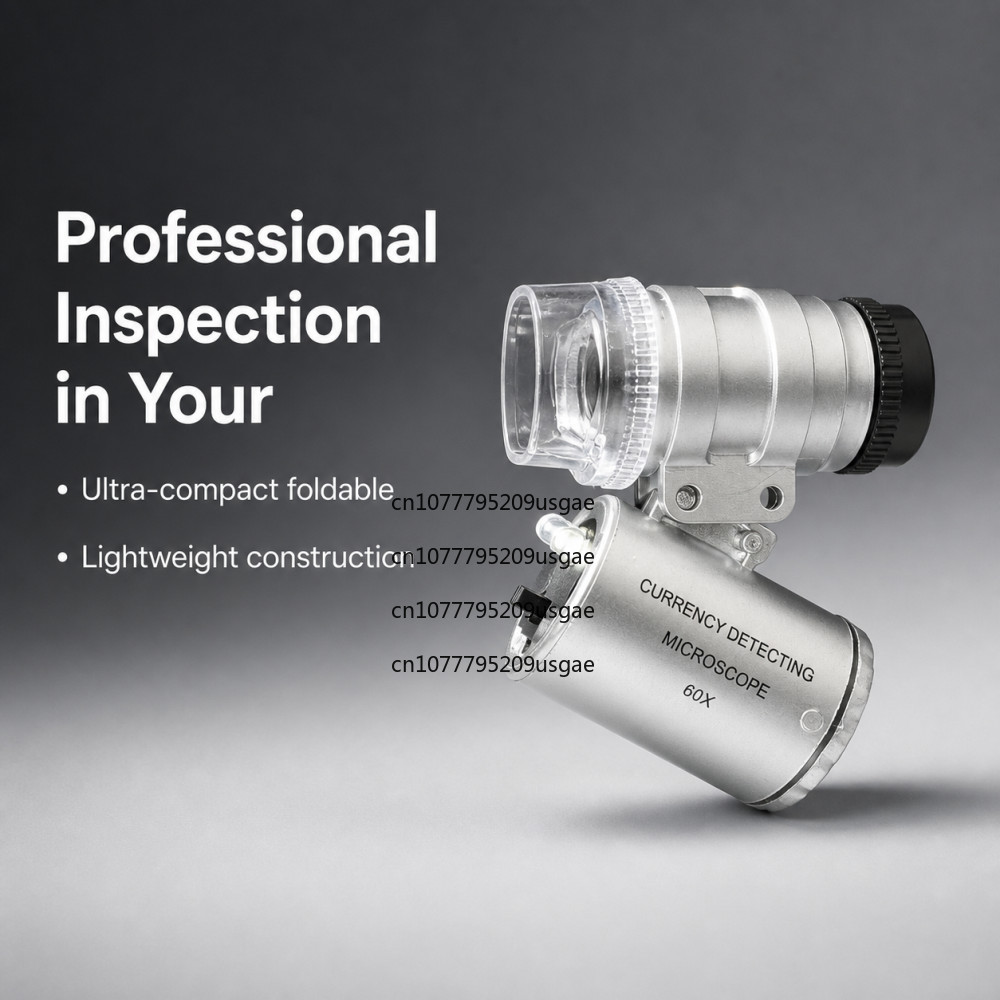 Lupa de joyero 60x con luz LED - Gem Microscope Jeweler reseña y precio