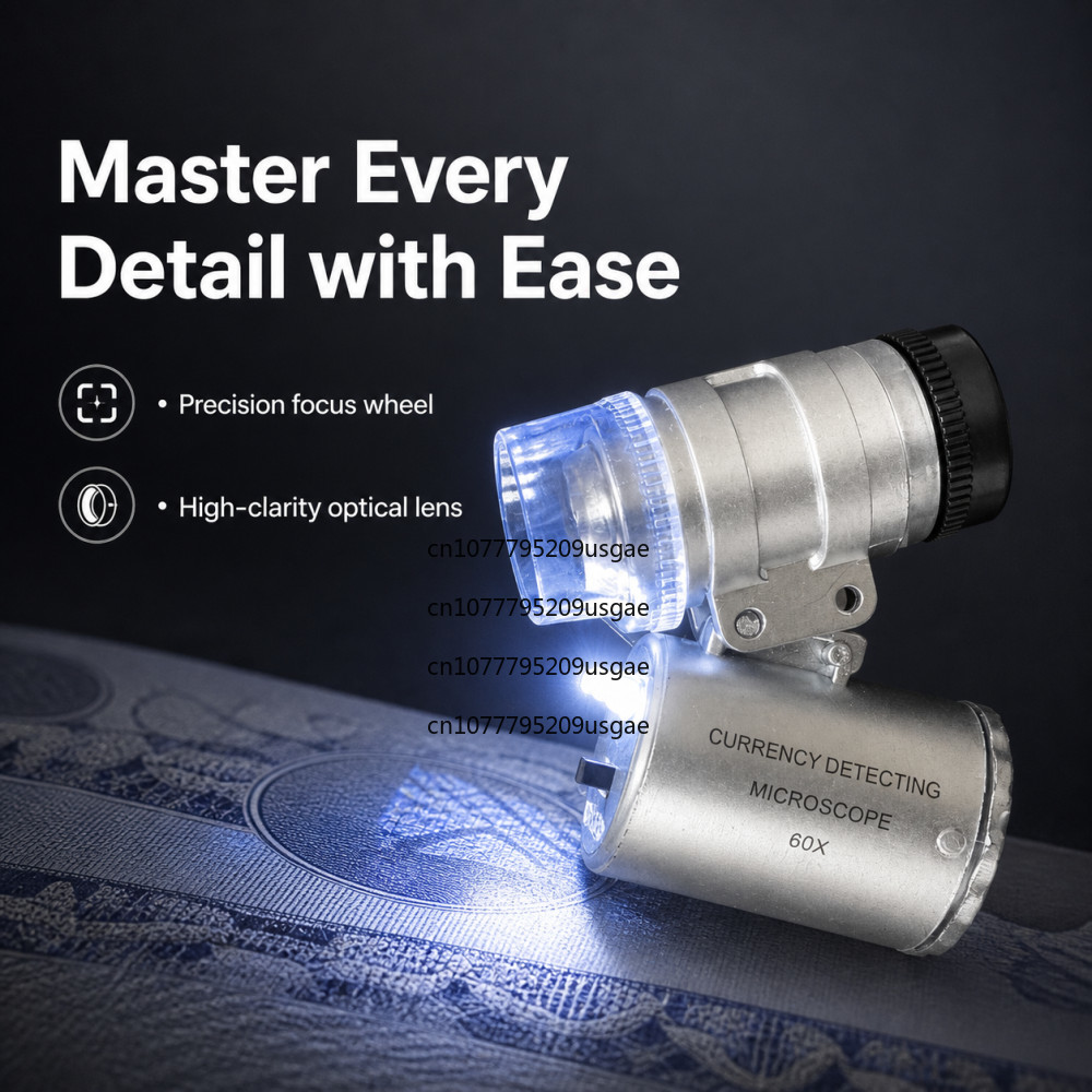 Lupa de joyero 60x con luz LED - Gem Microscope Jeweler reseña y precio