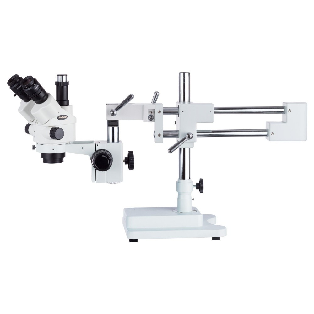 Microscopio Estéreo Trinocular - Trinocular Stereo Microscope 7X-45X reseña y precio