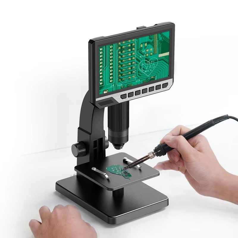 Compre cámara de aumento en lí - Digital Microscope With Screen 7 Inch reseña y precio