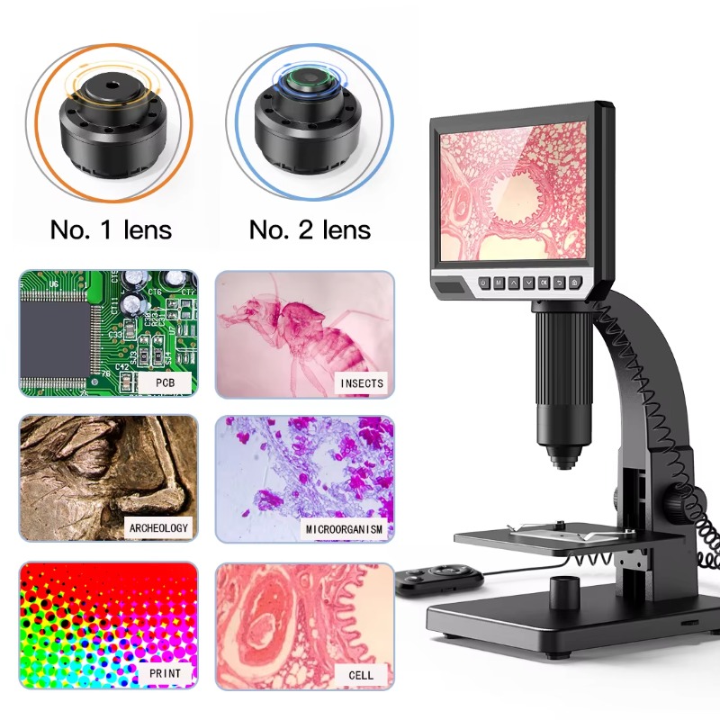Compre cámara de aumento en lí - Digital Microscope With Screen 7 Inch reseña y precio