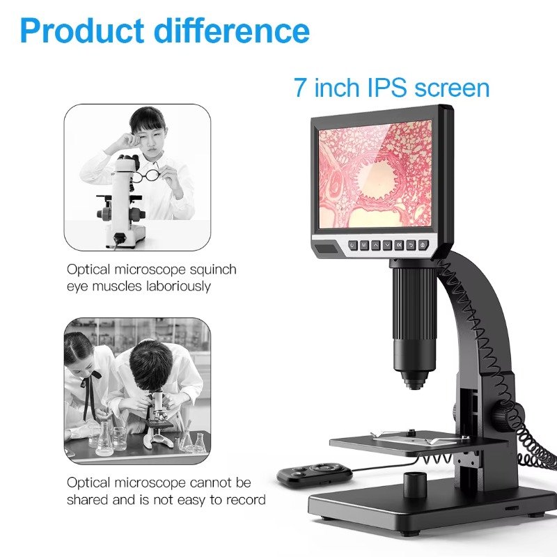 Compre cámara de aumento en lí - Digital Microscope With Screen 7 Inch reseña y precio