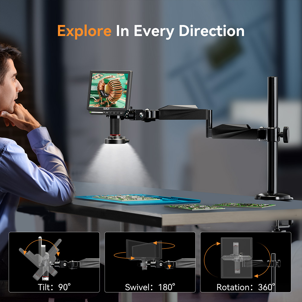 ELIKLIV EM4K Flex 2000X 4K mic - Digital Microscope 4K Hdmi 2000X reseña y precio