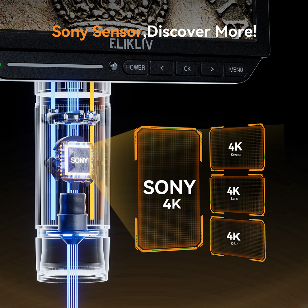 ELIKLIV EM4K Flex 2000X 4K mic - Digital Microscope 4K Hdmi 2000X reseña y precio