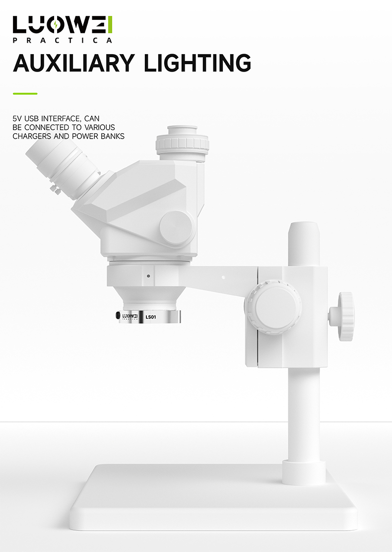 Lámpara de anillo polarizada p - Polarizing Microscope Binocular reseña y precio