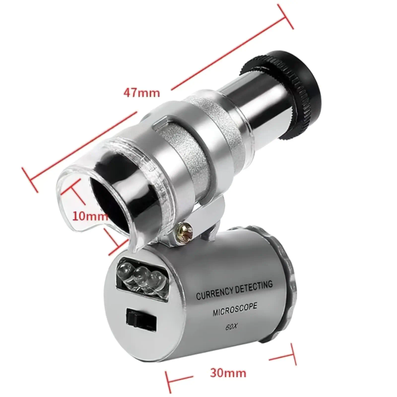 Lupa de joyero con luz LED UV, - Gem Microscope Jeweler reseña y precio