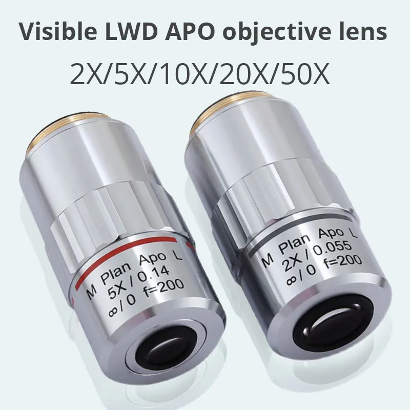 5x Plan APO visible Objetivo a - Inspection Microscope Long Working Distance reseña y precio