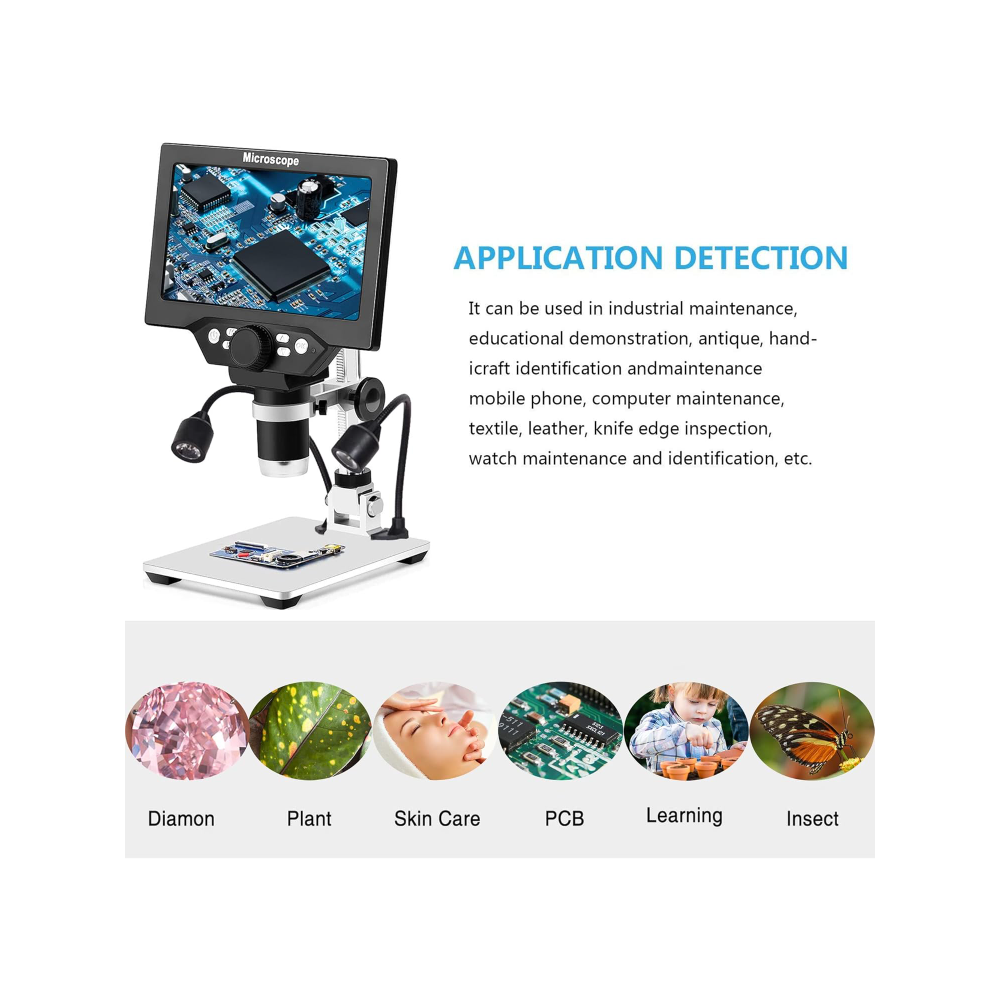 Microscopio Digital LCD USB, P - Digital Microscope With Screen 7 Inch reseña y precio