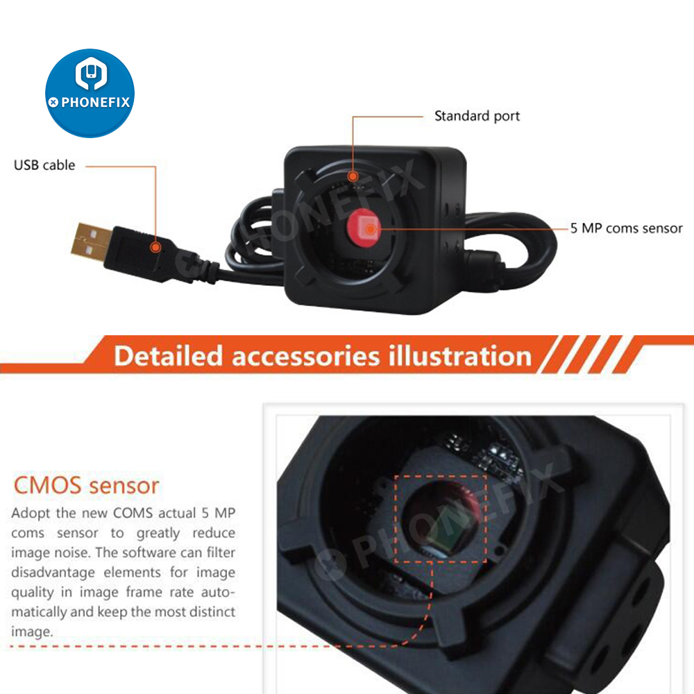 Microscopio Industrial con cám - Digital Microscope 5Mp Usb C Mount reseña y precio