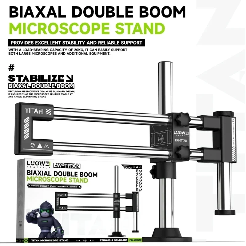 Soporte de Microscopio Biaxial - Microscope Boom Stand Articulating reseña y precio