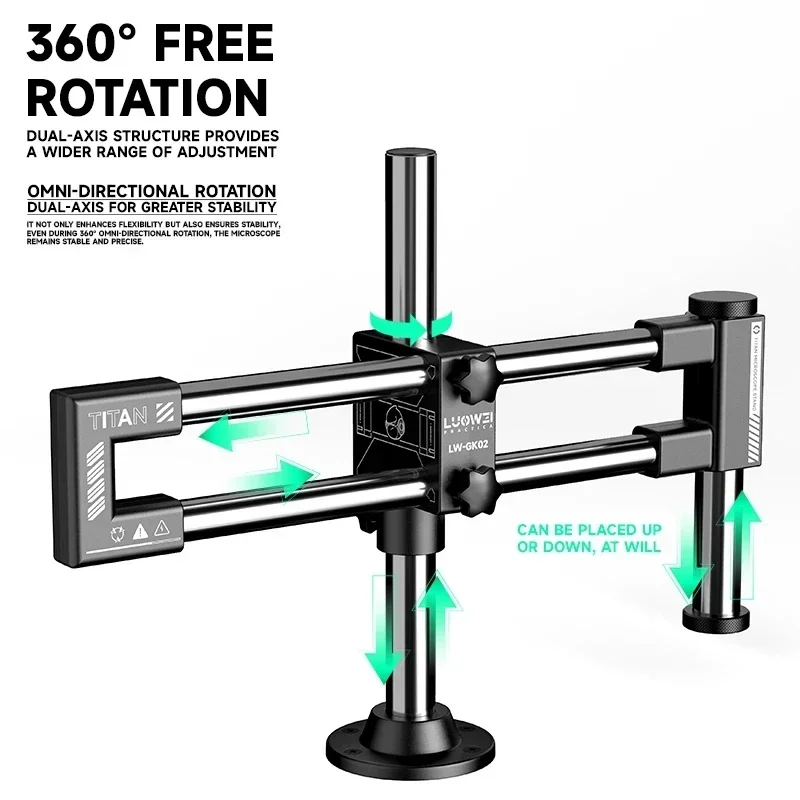 Soporte de Microscopio Biaxial - Microscope Boom Stand Articulating reseña y precio