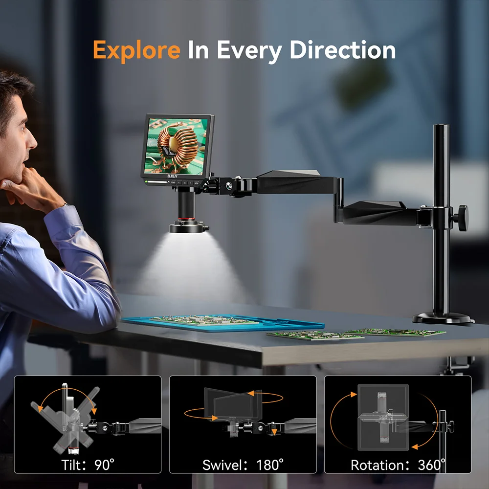 Microscopio Digital Elikliv EM - Digital Microscope 4K Hdmi 2000X reseña y precio