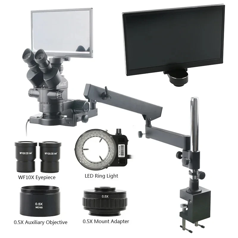 Microscopio estéreo Trinocular - Measuring Microscope Video 1080P reseña y precio