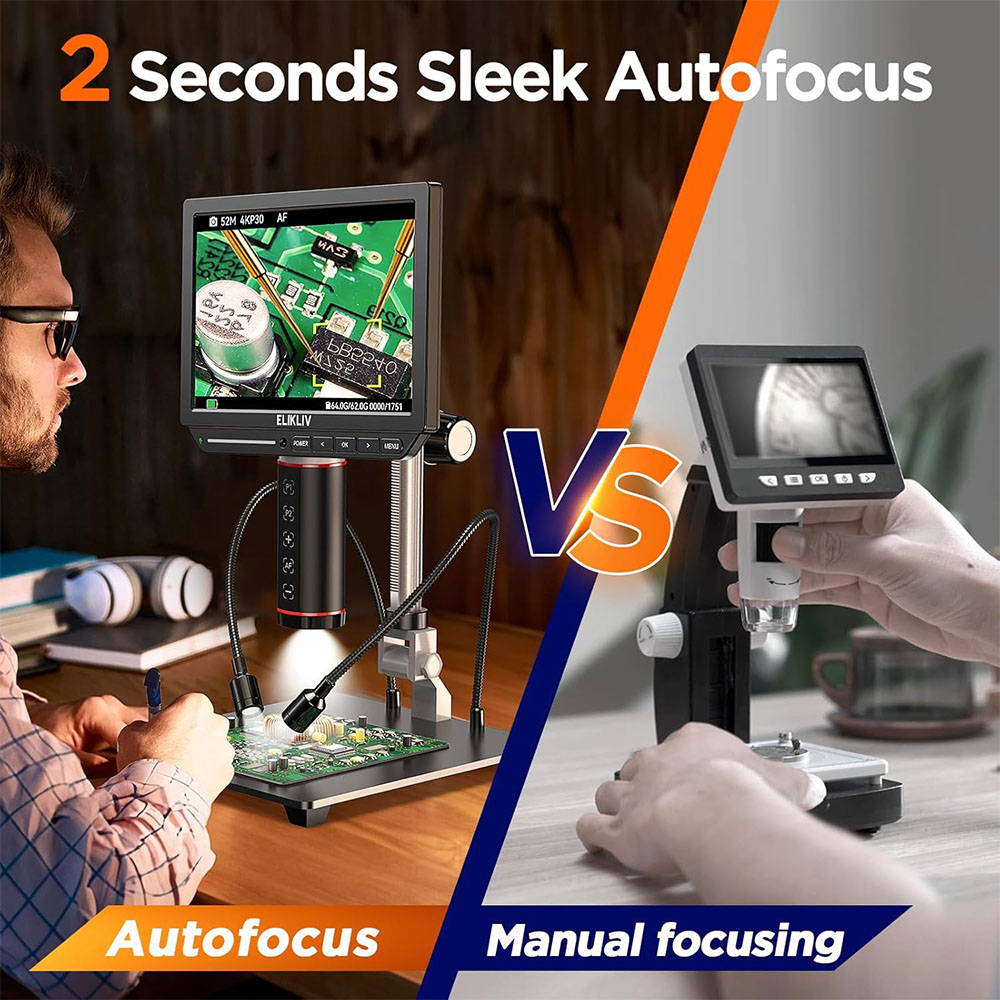 Microscopio Digital 4K con Aut - Digital Microscope 4K Hdmi 2000X reseña y precio