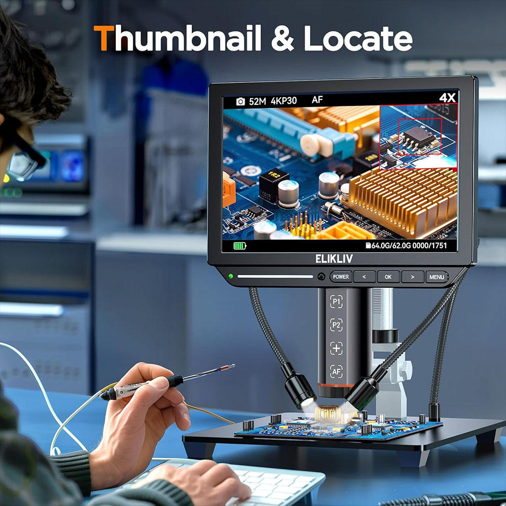 Microscopio Digital 4K con Aut - Digital Microscope 4K Hdmi 2000X reseña y precio