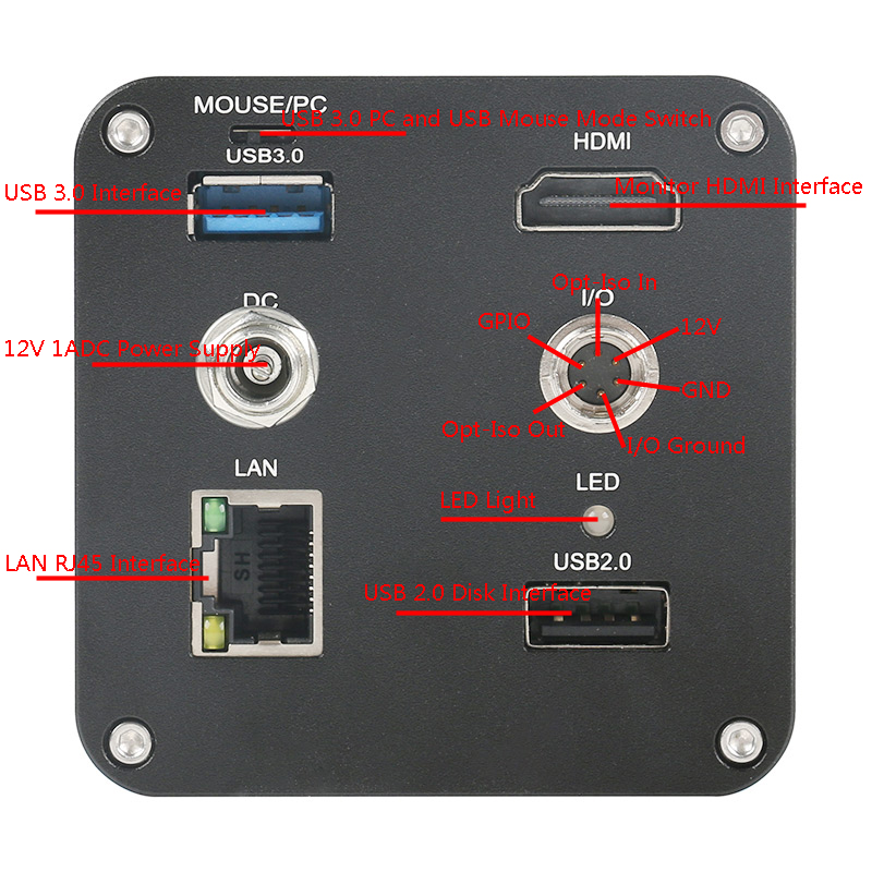 1080P HDMI USB LAN inspección  - Measuring Microscope Video 1080P reseña y precio